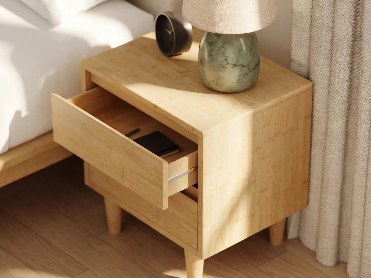 Bamboo Platform Bed with Nightstands, Japanese Joinery | DreamCloud